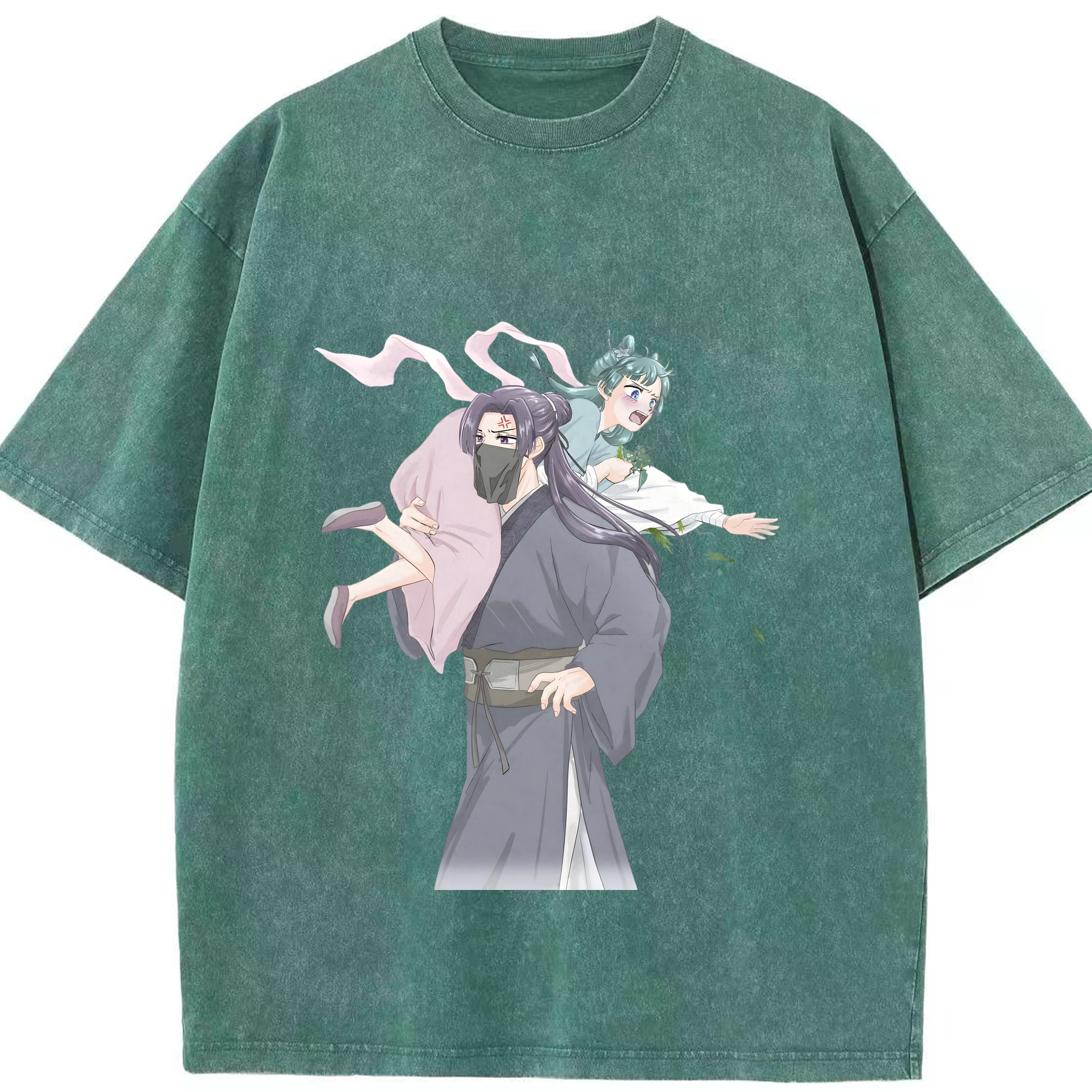 （画像用） 薬屋のひとりごと The Apothecary Diaries 綿100% ヴィンテージ風 半袖Tシャツ（フロントプリント）